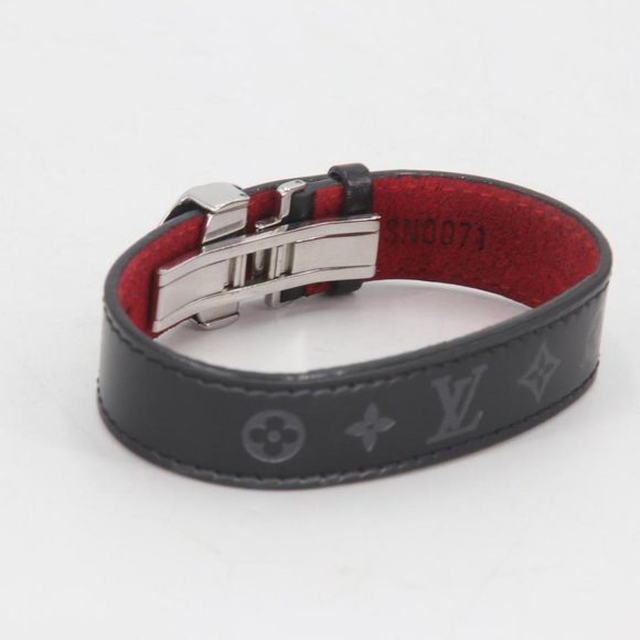 Louis Vuitton Monogram Flower Motif Wish Leather Cuff Bracelet LV-1118P-0009 - Picture 6 of 9